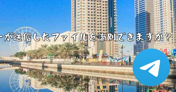 Telegram ボットはユーザーが送信したファイルを識別できますか？