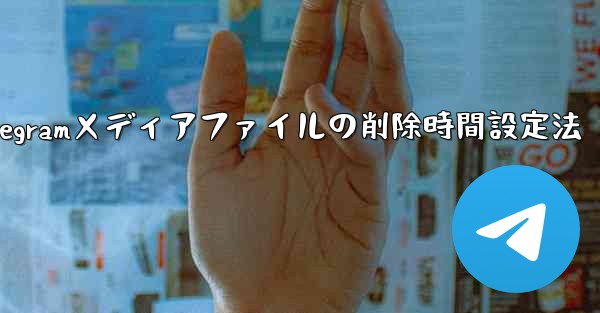Telegramメディアファイルの削除時間設定法