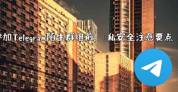 なじみのない Telegram グループに参加する前に、どのようなプライバシーとセキュリティの問題に注意する必要がありますか？、参加Telegram陌生群组前，隐私安全注意要点