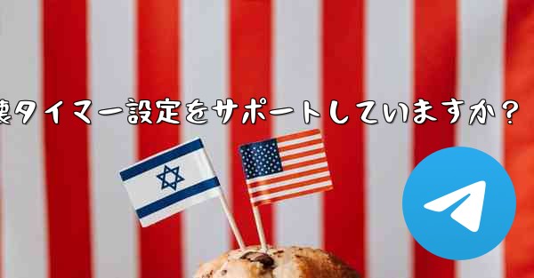 Telegram はシークレット チャットに対してどのような自己破壊タイマー設定をサポートしていますか？