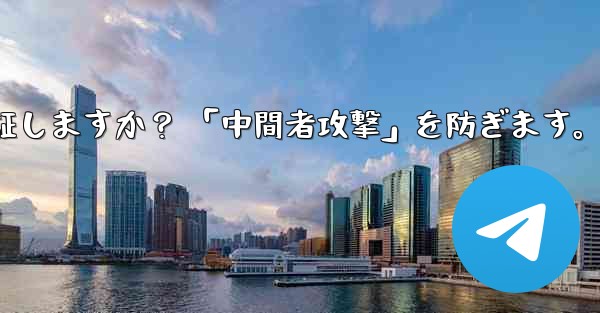 Telegram は秘密のチャット パーティーの暗号化キーをどのように検証しますか？ 「中間者攻撃」を防ぎます。