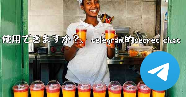 Telegram をロックするために指紋または Face ID を使用できますか？、telegram的secret chat