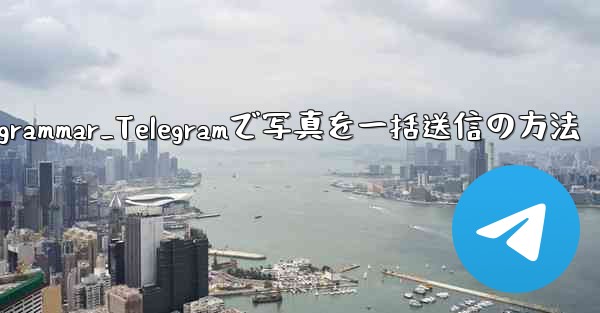 telegrammar_Telegramで写真を一括送信の方法
