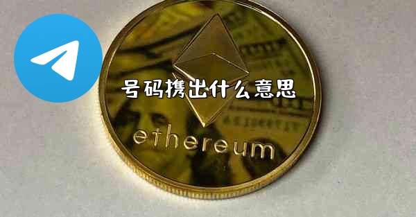 号码携出什么意思