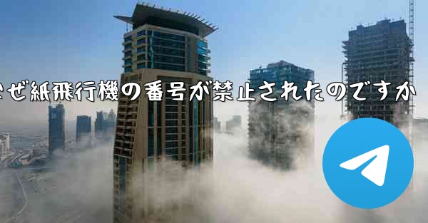 <b>なぜ紙飛行機の番号が禁止されたのですか</b>