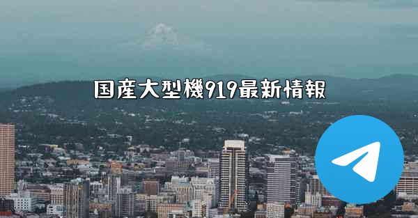 国産大型機919最新情報