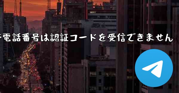 <b>Paper Plane 86 の携帯電話番号は認証コードを受信できません</b>