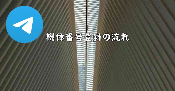 <b>機体番号登録の流れ</b>