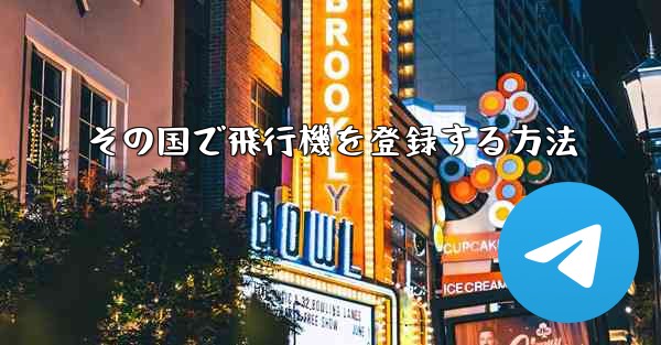その国で飛行機を登録する方法