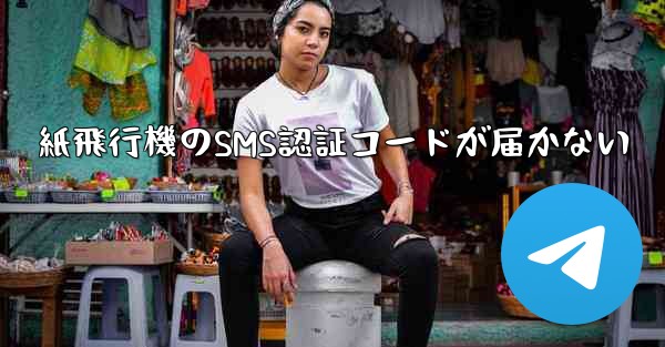 紙飛行機のSMS認証コードが届かない