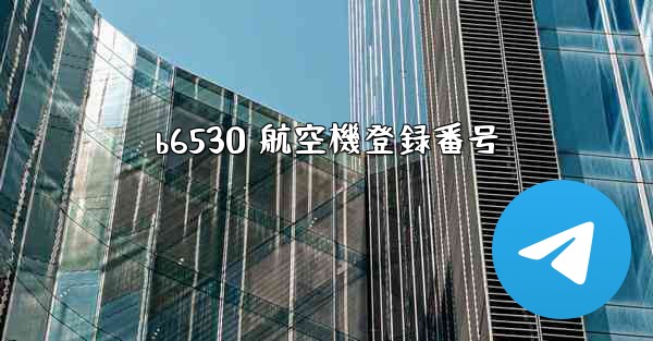 <b>b6530 航空機登録番号</b>