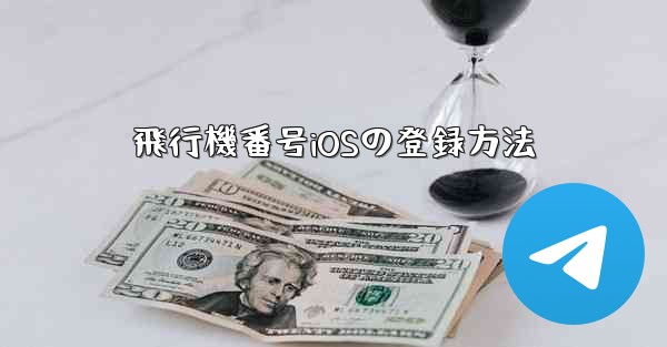 <b>飛行機番号iOSの登録方法</b>