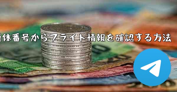機体番号からフライト情報を確認する方法