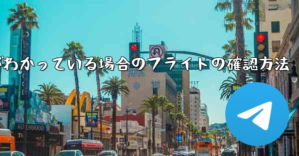航空機の登録番号がわかっている場合のフライトの確認方法