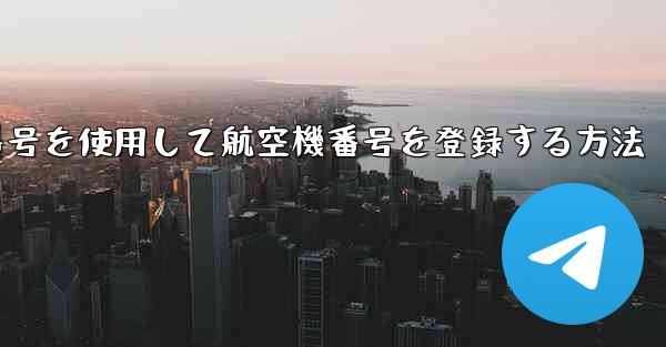 仮想番号を使用して航空機番号を登録する方法