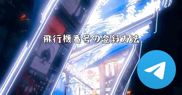 飛行機番号の登録方法
