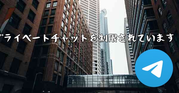 紙飛行機はアクティブなプライベートチャットを制限されています