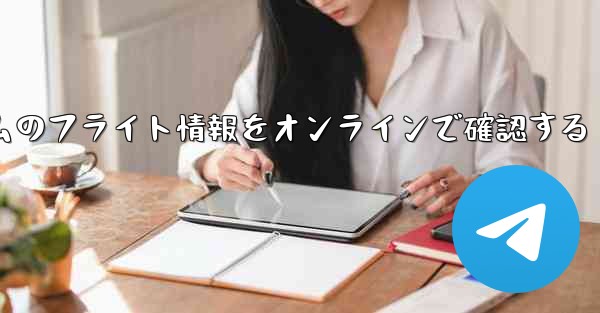 リアルタイムのフライト情報をオンラインで確認する