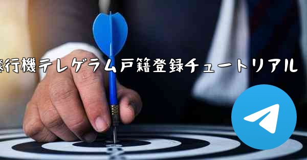 紙飛行機テレゲラム戸籍登録チュートリアル