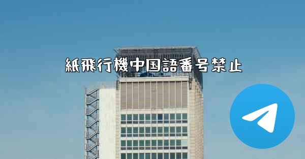 紙飛行機中国語番号禁止