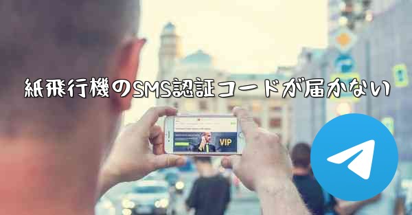 紙飛行機のSMS認証コードが届かない