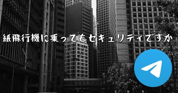 <b>紙飛行機に乗ってもセキュリティですか</b>
