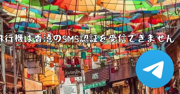 紙飛行機は香港のSMS認証を受信できません
