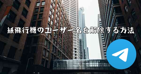 <b>紙飛行機のユーザー名を解除する方法</b>