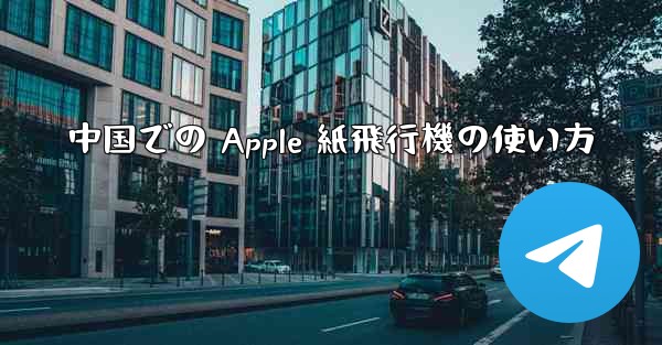 中国での Apple 紙飛行機の使い方