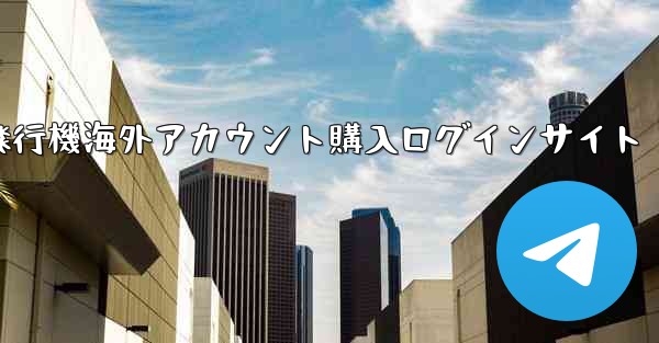 紙飛行機海外アカウント購入ログインサイト