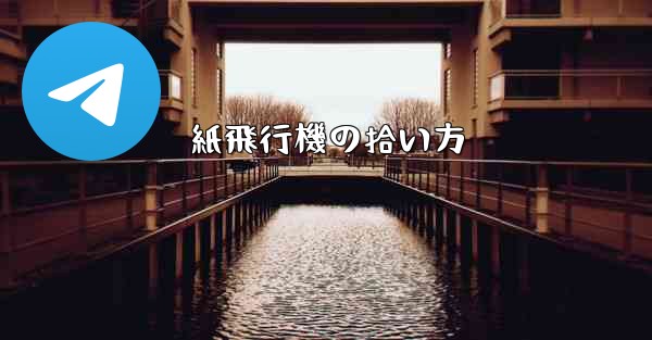 <b>紙飛行機の拾い方</b>