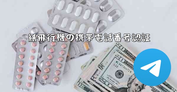紙飛行機の携帯電話番号認証