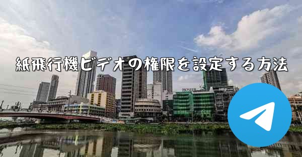 紙飛行機ビデオの権限を設定する方法