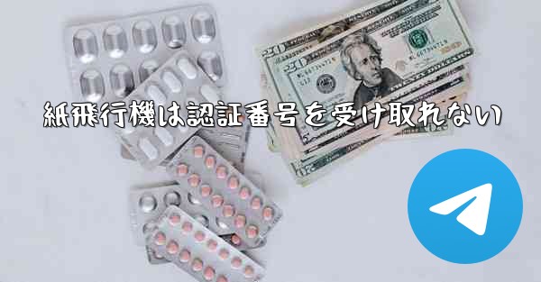 紙飛行機は認証番号を受け取れない