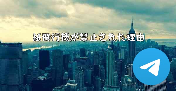 紙飛行機が禁止された理由