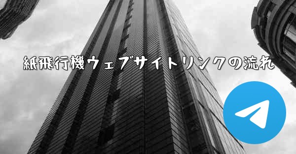 紙飛行機ウェブサイトリンクの流れ