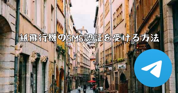 紙飛行機のSMS認証を受ける方法