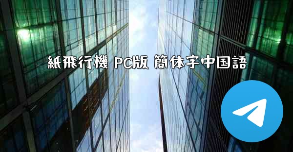 紙飛行機 PC版 簡体字中国語