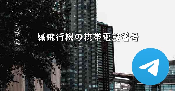 紙飛行機の携帯電話番号