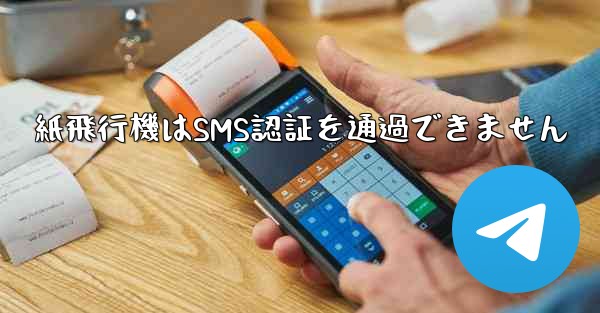 紙飛行機はSMS認証を通過できません