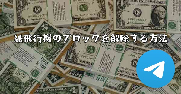 紙飛行機のブロックを解除する方法