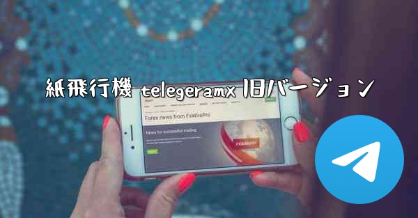 <b>紙飛行機 telegeramx 旧バージョン</b>