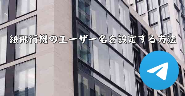 紙飛行機のユーザー名を設定する方法