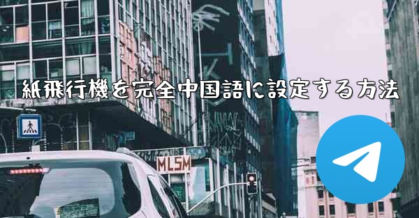 紙飛行機を完全中国語に設定する方法