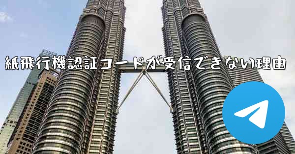 紙飛行機認証コードが受信できない理由