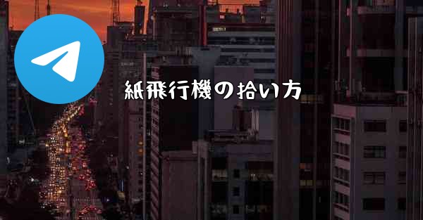 紙飛行機の拾い方