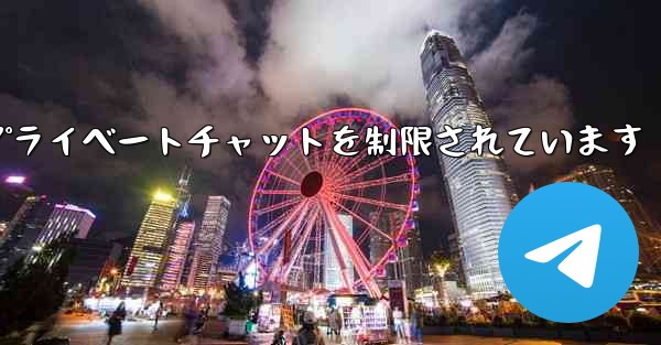 紙飛行機はアクティブなプライベートチャットを制限されています