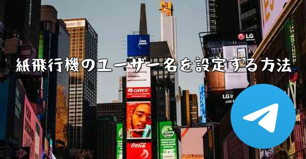 紙飛行機のユーザー名を設定する方法