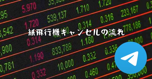 紙飛行機キャンセルの流れ
