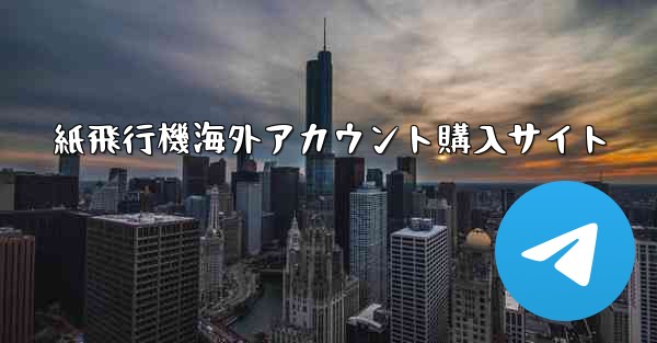 紙飛行機海外アカウント購入サイト
